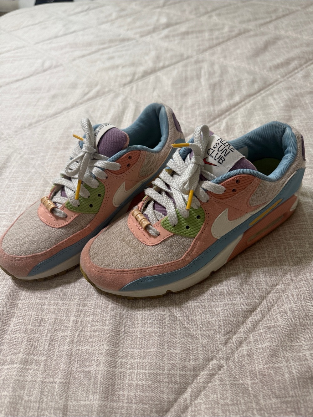 Vintage Nike Air Max 90 SE Sun Club Multi Pastel Women’s 8.5
